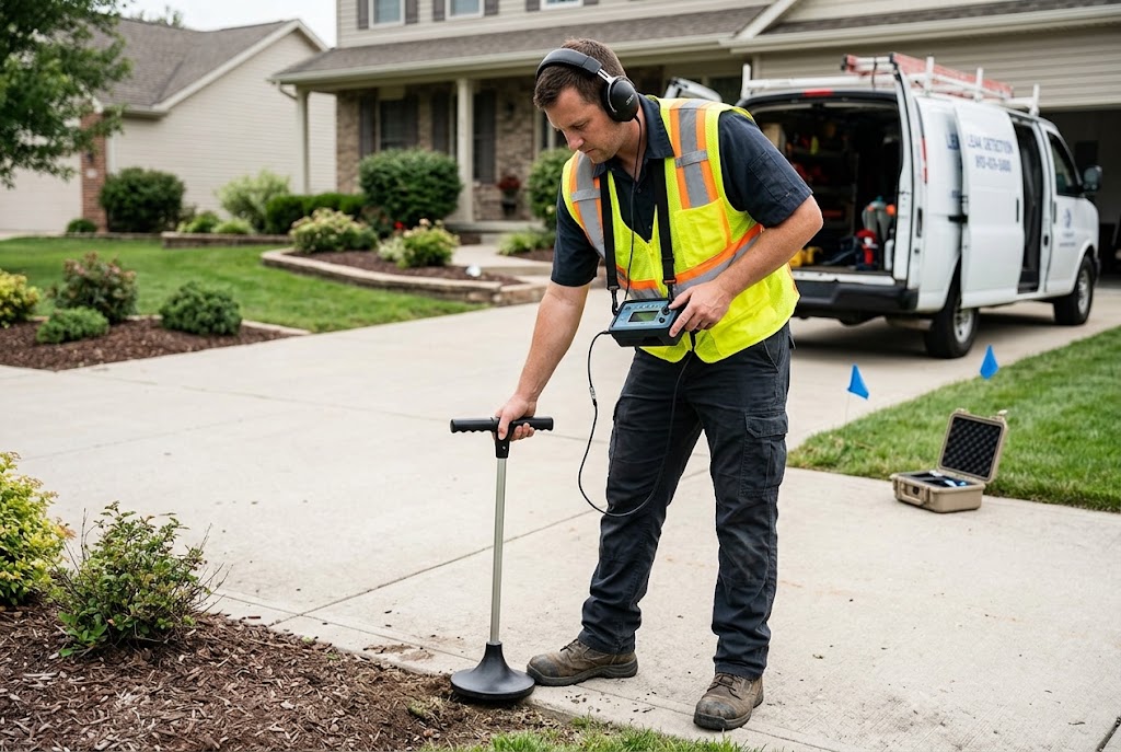 Underground Water Line Leak Detection

