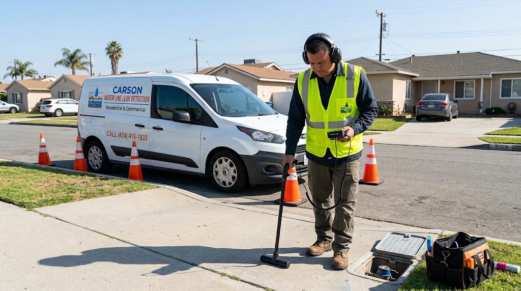 Water Line Leak Detection in Carson